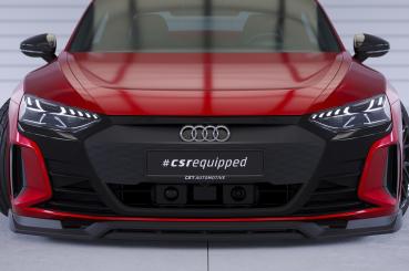 CSR Frontspoiler | Cup-Spoilerlippe mit ABE für Audi e-tron GT CSL707-L schwarz matt (Lackierung erforderlich)