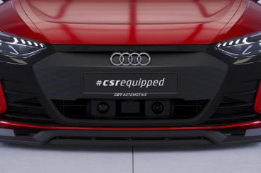 CSR Frontspoiler | Cup-Spoilerlippe mit ABE für Audi e-tron GT CSL708-L schwarz matt (Lackierung erforderlich)