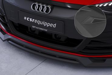 CSR Frontspoiler | Cup-Spoilerlippe mit ABE für Audi e-tron GT CSL708-L schwarz matt (Lackierung erforderlich)