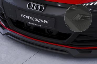 CSR Frontspoiler | Cup-Spoilerlippe mit ABE für Audi e-tron GT CSL708-M Carbon Look matt strukturiert (keine Lackierung erforderlich)