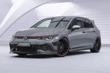 CSR Frontspoiler | Cup-Spoilerlippe mit ABE für VW Golf 8 (Typ CD) GTI Clubsport CSL711-L Lackierung erforderlich (schwarz matt)
