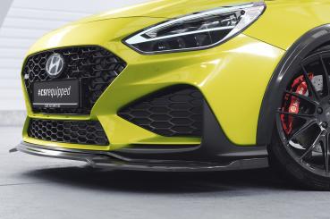 CSR Frontspoiler | Cup-Spoilerlippe mit ABE für Hyundai I30 (PD) N / N-Line CSL714-L schwarz matt (Lackierung erforderlich)