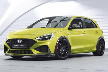 CSR Frontspoiler | Cup-Spoilerlippe mit ABE für Hyundai I30 (PD) N / N-Line CSL714-L schwarz matt (Lackierung erforderlich)
