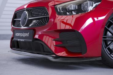 CSR Frontspoiler | Cup-Spoilerlippe mit ABE für Mercedes-Benz E-Klasse (A238/C238) AMG-Line CSL715-M Carbon Look matt strukturiert (keine Lackierung erforderlich)