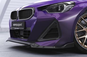 CSR Frontspoiler | Cup-Spoilerlippe mit ABE für BMW 2er G42 M-Paket/M240i CSL716-L schwarz matt (Lackierung erforderlich)