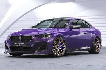 CSR Frontspoiler | Cup-Spoilerlippe mit ABE für BMW 2er G42 M-Paket/M240i CSL716-L schwarz matt (Lackierung erforderlich)