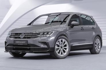 CSR Frontspoiler | Cup-Spoilerlippe mit ABE für VW Tiguan 2 (Typ AD) CSL717-M Carbon Look matt strukturiert (keine Lackierung erforderlich)