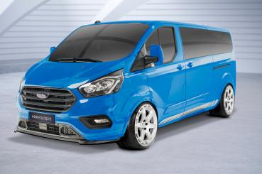 CSR Frontspoiler | Cup-Spoilerlippe mit ABE für Ford Tourneo Custom CSL718-L Lackierung erforderlich (schwarz matt)