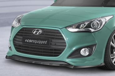 CSR Frontspoiler | Cup-Spoilerlippe mit ABE für Hyundai Veloster MK1 Turbo CSL719-G Glossy schwarz Hochglanz (keine Lackierung erforderlich)