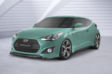 CSR Frontspoiler | Cup-Spoilerlippe mit ABE für Hyundai Veloster MK1 Turbo CSL719-G Glossy schwarz Hochglanz (keine Lackierung erforderlich)