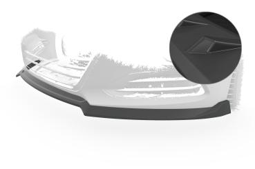 CSR Frontspoiler | Cup-Spoilerlippe mit ABE für Hyundai I40 (VF) CSL721-L schwarz matt (Lackierung erforderlich)