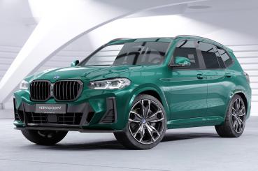 CSR Frontspoiler | Cup-Spoilerlippe mit ABE für BMW X3 G01 / X4 G02 M-Paket CSL722-L schwarz matt (Lackierung erforderlich)