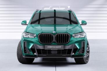 CSR Frontspoiler | Cup-Spoilerlippe mit ABE für BMW X3 G01 / X4 G02 M-Paket CSL722-L schwarz matt (Lackierung erforderlich)