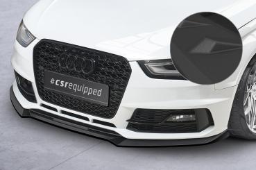 CSR Frontspoiler | Cup-Spoilerlippe mit ABE für Audi A4 B8 (Typ 8K) CSL723-S Strukturiert schwarz matt (keine Lackierung erforderlich)