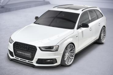 CSR Frontspoiler | Cup-Spoilerlippe mit ABE für Audi A4 B8 (Typ 8K) CSL723-L Lackierung erforderlich (schwarz matt)
