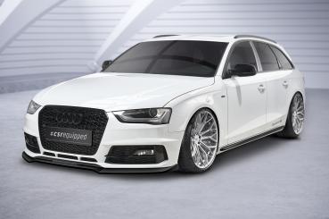 CSR Frontspoiler | Cup-Spoilerlippe mit ABE für Audi A4 B8 (Typ 8K) CSL723-L Lackierung erforderlich (schwarz matt)