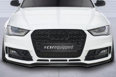CSR Frontspoiler | Cup-Spoilerlippe mit ABE für Audi A4 B8 (Typ 8K) CSL723-L Lackierung erforderlich (schwarz matt)