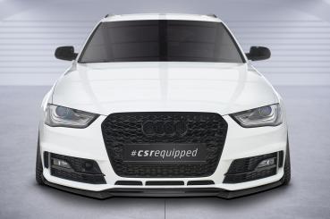 CSR Frontspoiler | Cup-Spoilerlippe mit ABE für Audi A4 B8 (Typ 8K) CSL723-L Lackierung erforderlich (schwarz matt)