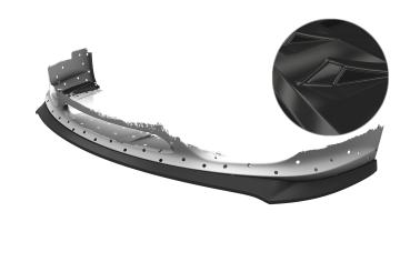 CSR Frontspoiler | Cup-Spoilerlippe mit ABE für Porsche 987 Boxster CSL725-G Glossy schwarz glänzend (keine Lackierung erforderlich)
