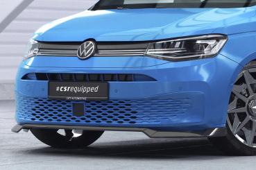 CSR Frontspoiler | Cup-Spoilerlippe mit ABE für VW Caddy 5 (Typ SB) CSL727-M Carbon Look matt strukturiert (keine Lackierung erforderlich)