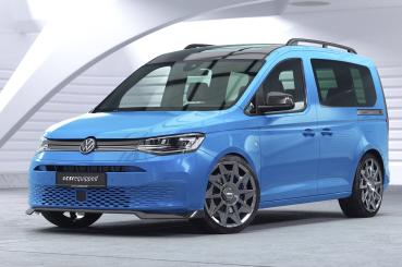 CSR Frontspoiler | Cup-Spoilerlippe mit ABE für VW Caddy 5 (Typ SB) CSL727-M Carbon Look matt strukturiert (keine Lackierung erforderlich)
