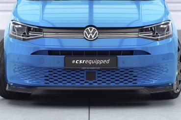 CSR Frontspoiler | Cup-Spoilerlippe mit ABE für VW Caddy 5 (Typ SB) CSL727-M Carbon Look matt strukturiert (keine Lackierung erforderlich)