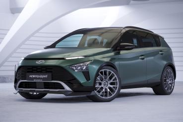 CSR Frontspoiler | Cup-Spoilerlippe mit ABE für Hyundai Bayon CSL733-S schwarz matt strukturiert (keine Lackierung erforderlich)