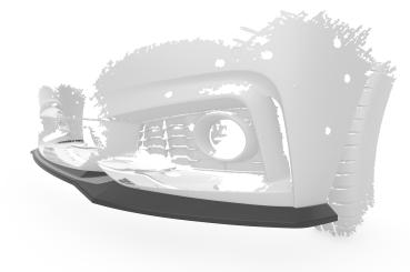 CSR Frontspoiler | Cup-Spoilerlippe mit ABE für BMW 4er (F32/F33/F36) M-Paket CSL736-C Carbon Look Hochglanz (keine Lackierung erforderlich)
