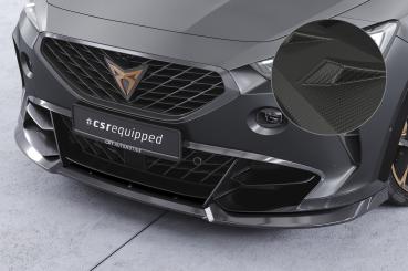 CSR Frontspoiler | Cup-Spoilerlippe mit ABE für Cupra Formentor VZ5 CSL738-M Carbon Look matt strukturiert (keine Lackierung erforderlich)