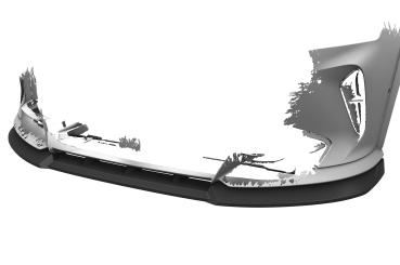 CSR Frontspoiler | Cup-Spoilerlippe mit ABE für Cupra Formentor VZ5 CSL738-L schwarz matt (Lackierung erforderlich)