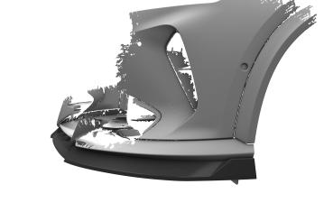 CSR Frontspoiler | Cup-Spoilerlippe mit ABE für Cupra Formentor VZ5 CSL738-L schwarz matt (Lackierung erforderlich)