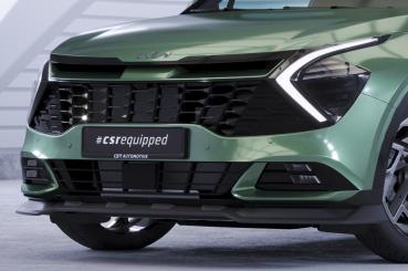 CSR Frontspoiler | Cup-Spoilerlippe mit ABE für Kia Sportage (NQ5) CSL740-L Lackierung erforderlich (schwarz matt)