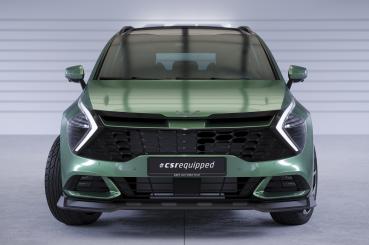 CSR Frontspoiler | Cup-Spoilerlippe mit ABE für Kia Sportage (NQ5) CSL740-L Lackierung erforderlich (schwarz matt)