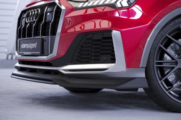 CSR Frontspoiler | Cup-Spoilerlippe mit ABE für Audi Q7 (4M) S-Line / SQ7 (4M) CSL744-L schwarz matt (Lackierung erforderlich)