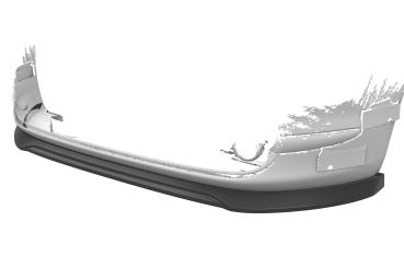 CSR Frontspoiler | Cup-Spoilerlippe mit ABE für Fiat 500 CSL749-L schwarz matt (Lackierung erforderlich)
