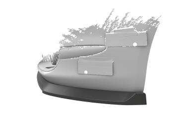 CSR Frontspoiler | Cup-Spoilerlippe mit ABE für Fiat 500 CSL749-L schwarz matt (Lackierung erforderlich)
