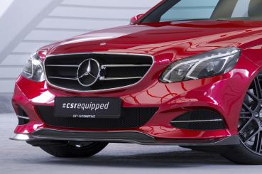 CSR Frontspoiler | Cup-Spoilerlippe mit ABE für Mercedes-Benz E-Klasse (W212/S212) CSL751-L schwarz matt (Lackierung erforderlich)