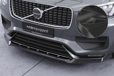 CSR Frontspoiler | Cup-Spoilerlippe mit ABE für Volvo XC 90 (2. Gen) CSL752-C Carbon Look Hochglanz (keine Lackierung erforderlich)