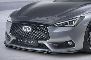 CSR Frontspoiler | Cup-Spoilerlippe mit ABE für Infiniti Q60 CSL754-C Carbon Look Hochglanz (keine Lackierung erforderlich)