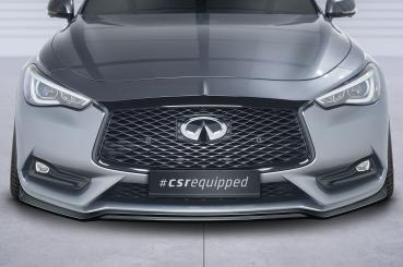 CSR Frontspoiler | Cup-Spoilerlippe mit ABE für Infiniti Q60 CSL754-C Carbon Look Hochglanz (keine Lackierung erforderlich)