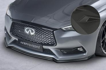 CSR Frontspoiler | Cup-Spoilerlippe mit ABE für Infiniti Q60 CSL754-M Carbon Look matt strukturiert (keine Lackierung erforderlich)