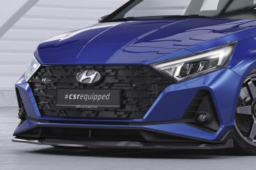 CSR Frontspoiler | Cup-Spoilerlippe mit ABE für Hyundai I20 (BC3) N / N-Line CSL756-L schwarz matt (Lackierung erforderlich)