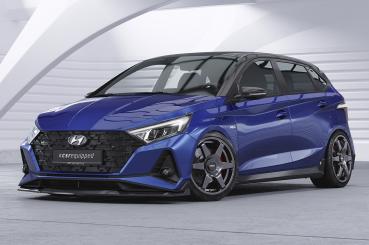 CSR Frontspoiler | Cup-Spoilerlippe mit ABE für Hyundai I20 (BC3) N / N-Line CSL756-L schwarz matt (Lackierung erforderlich)