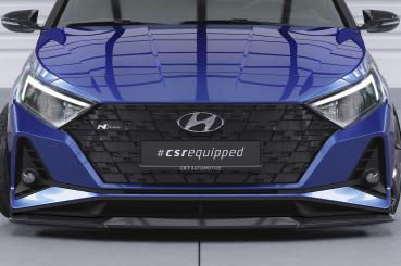 CSR Frontspoiler | Cup-Spoilerlippe mit ABE für Hyundai I20 (BC3) N / N-Line CSL756-L schwarz matt (Lackierung erforderlich)
