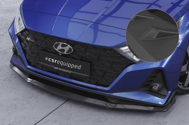 CSR Frontspoiler | Cup-Spoilerlippe mit ABE für Hyundai I20 (BC3) N / N-Line CSL756-L schwarz matt (Lackierung erforderlich)