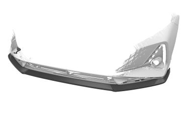 CSR Frontspoiler | Cup-Spoilerlippe mit ABE für Hyundai I20 (BC3) N / N-Line CSL756-L schwarz matt (Lackierung erforderlich)