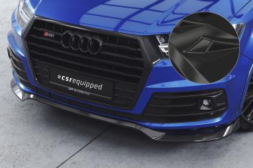CSR Frontspoiler | Cup-Spoilerlippe mit ABE für Audi Q7 (4M) S-Line / SQ7 (4M) CSL758-G Glossy schwarz Hochglanz (keine Lackierung erforderlich)