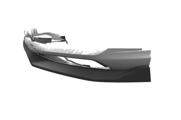 CSR Frontspoiler | Cup-Spoilerlippe mit ABE für Audi Q7 (4M) S-Line / SQ7 (4M) CSL758-L schwarz matt (Lackierung erforderlich)