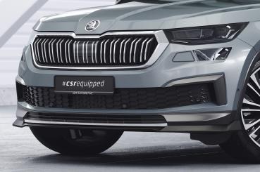 CSR Frontspoiler | Cup-Spoilerlippe mit ABE für Skoda Kodiaq CSL759-L schwarz matt (Lackierung erforderlich)