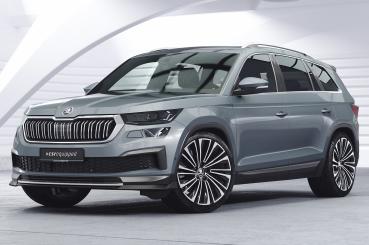 CSR Frontspoiler | Cup-Spoilerlippe mit ABE für Skoda Kodiaq CSL759-L schwarz matt (Lackierung erforderlich)